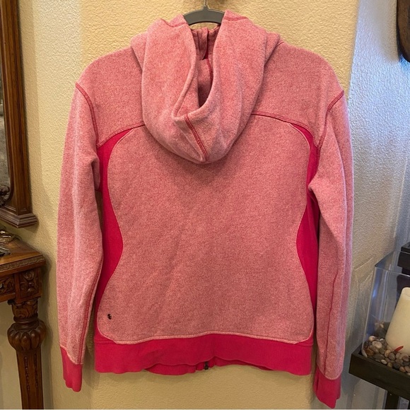 LULULEMON Women Pink Scuba Hoodie Zipped Jacket Size 10 - Picture 4 of 8